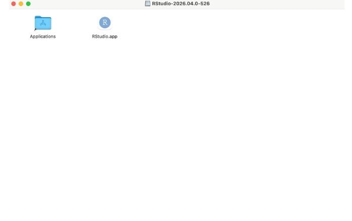 RStudioのインストール画面